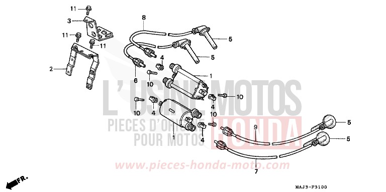 ZUENDSPULE von Pan-European ABS CANDY TROPICAL NIGHT PURPLE-U (RP103D) von 1995